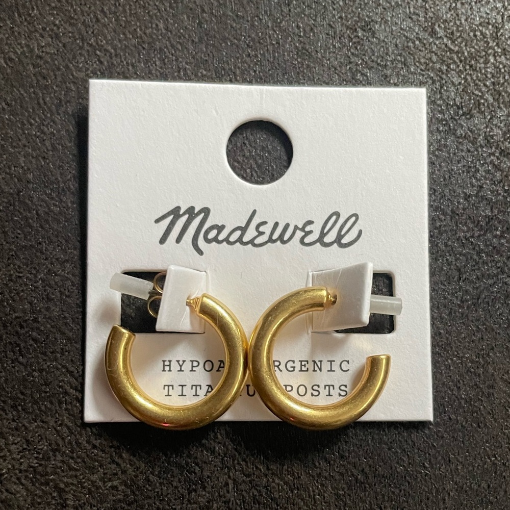 Madewell Chunky Small Hoop Earrings